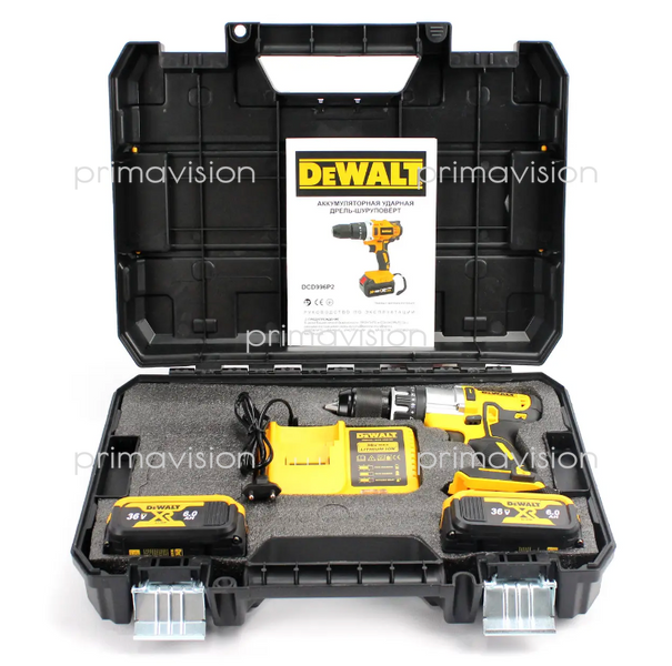 Ударний шуруповерт DeWALT DCD996P2 (36V, 6AH) Акумуляторний дриль-шупуповерт з ударом Деволт DCD996P2 фото