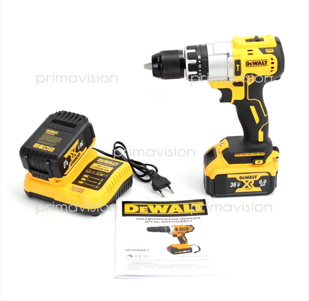 Ударний шуруповерт DeWALT DCD996P2 (36V, 6AH) Акумуляторний дриль-шупуповерт з ударом Деволт DCD996P2 фото